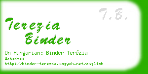 terezia binder business card