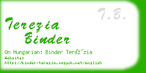 terezia binder business card